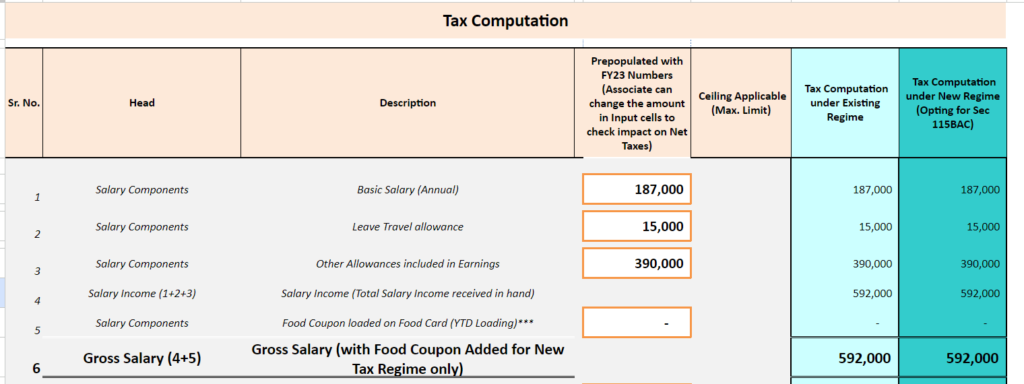 Income Tax Calculator Excel