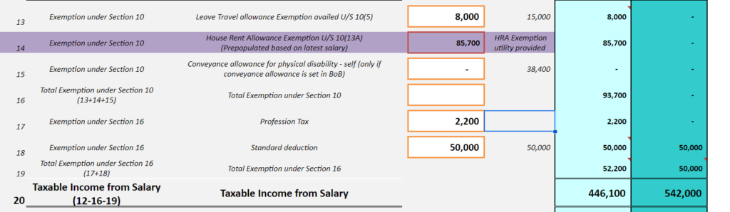 Income Tax Calculator Excel